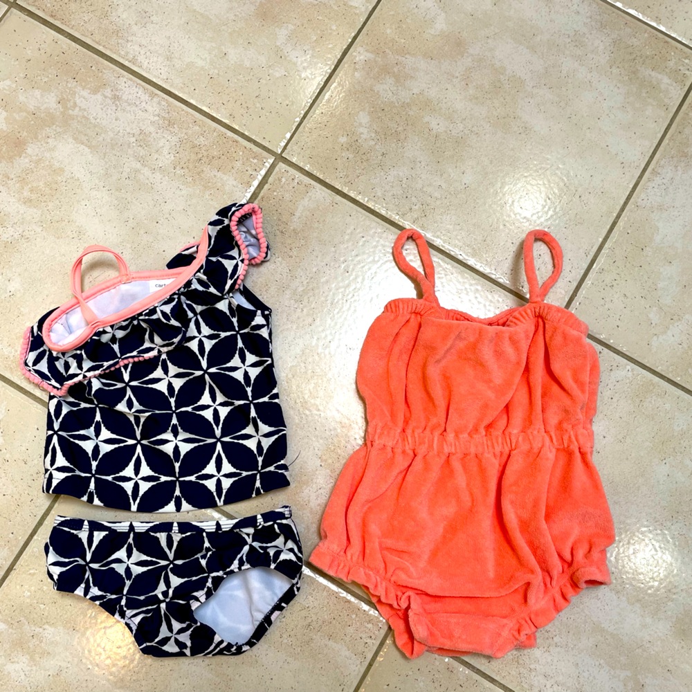 Baby girl bikini and coverup bundle